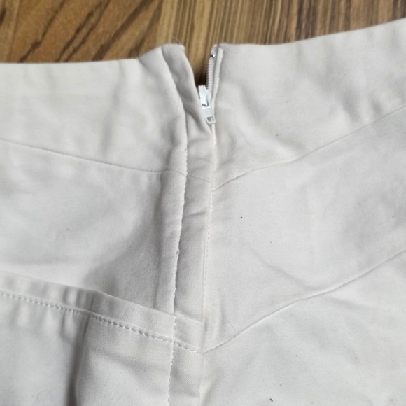 Banana Republic Sailor Button Mini Skirt Women's Size 6 White High Waist - Picture 9 of 9